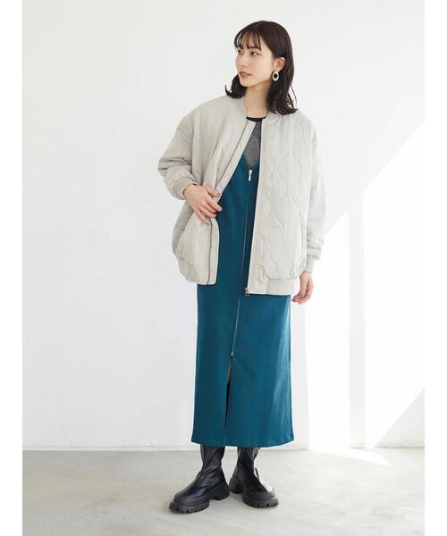 Green　Parks（グリーンパークス）の「・ELENCARE DUE 2wayVネックジャンスカ＊（ジャンパースカート・レディース・ブラック/ブラウン/グリーン・FREE）」の11枚目の写真