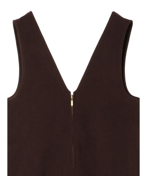 Green　Parks（グリーンパークス）の「・ELENCARE DUE 2wayVネックジャンスカ＊（ジャンパースカート・レディース・ブラック/ブラウン/グリーン・FREE）」の20枚目の写真