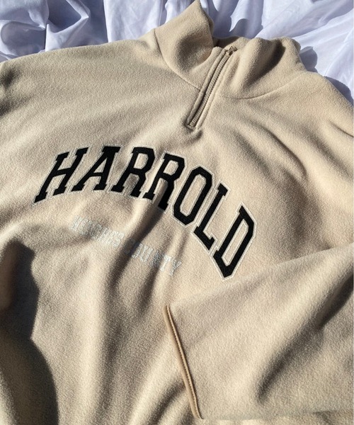 WC（ダブル シー）の「ハーフジップビッグフリース（スウェット・レディース・ブラック/ベージュ/ブルー・FREE）」の14枚目の写真