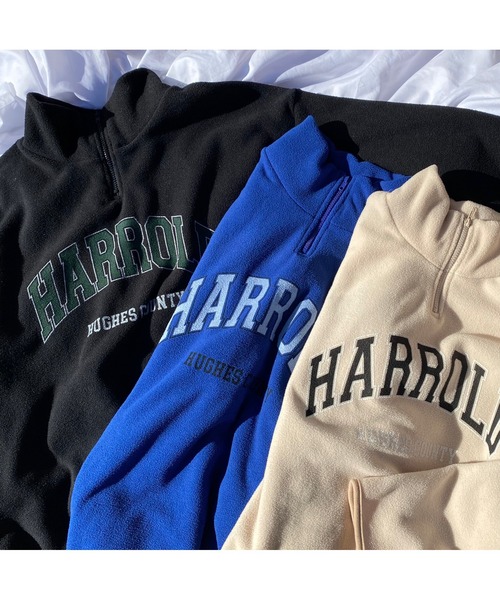 WC（ダブル シー）の「ハーフジップビッグフリース（スウェット・レディース・ブラック/ベージュ/ブルー・FREE）」の12枚目の写真