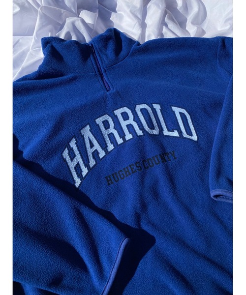 WC（ダブル シー）の「ハーフジップビッグフリース（スウェット・レディース・ブラック/ベージュ/ブルー・FREE）」の15枚目の写真