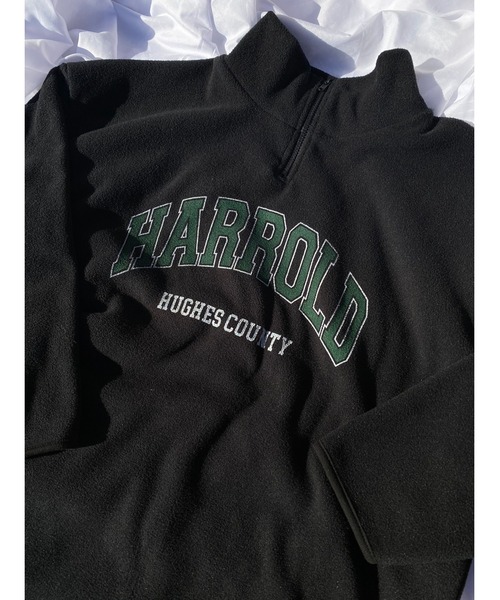 WC（ダブル シー）の「ハーフジップビッグフリース（スウェット・レディース・ブラック/ベージュ/ブルー・FREE）」の13枚目の写真