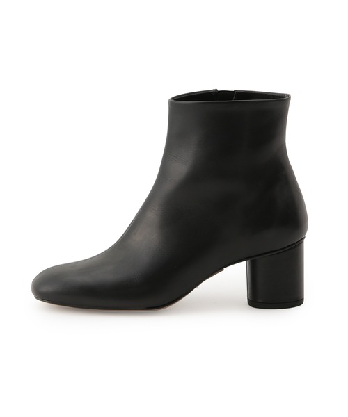 ADAM ET ROPE'（アダムエロペ）の「ラウンドヒールレザーショートブーツ（ブーツ・レディース・キャメル/ブラック・36/39/37/38）」の9枚目の写真