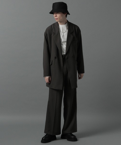 HARE（ハレ）の「【SETUP対応】ワイドフレアパンツ(HARE)（スラックス・メンズ・ブラック/グレー/オフホワイト/レッド系その他・SMALL/MEDIUM）」の18枚目の写真