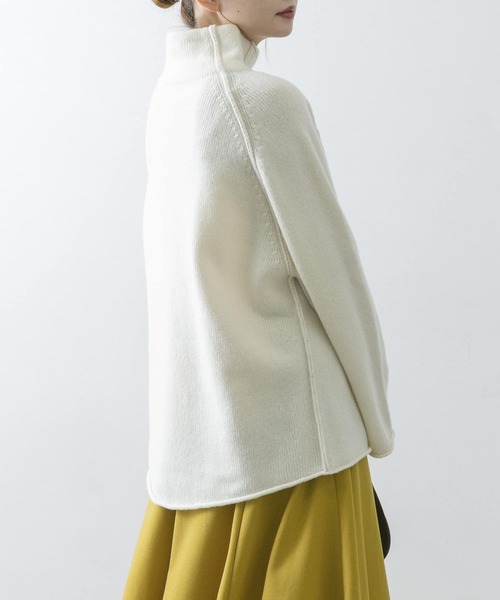 URBAN RESEARCH ROSSO(アーバンリサーチロッソ)の「ホールビルドネックニット(ニット/セーター・レディース・ブラック/オフホワイト/ピンク・FREE)」の5枚目の写真