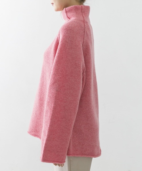 URBAN RESEARCH ROSSO(アーバンリサーチロッソ)の「ホールビルドネックニット(ニット/セーター・レディース・ブラック/オフホワイト/ピンク・FREE)」の18枚目の写真