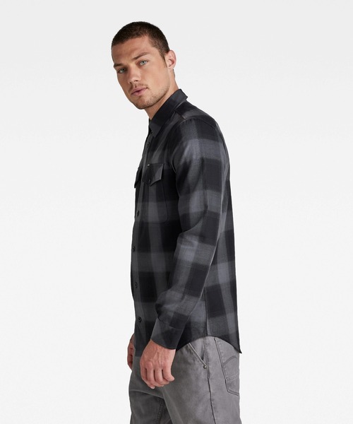 G-STAR(ジースター)の「MARINE SLIM SHIRT/チェック(シャツ/ブラウス・メンズ・チェック・LARGE/SMALL/MEDIUM)」の8枚目の写真