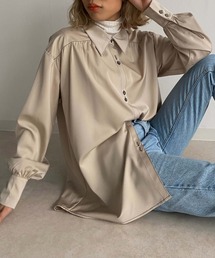 Avvenente | 【Avvenente】マットサテンシャツ(シャツ/ブラウス)