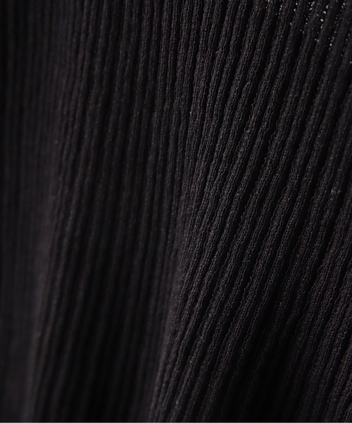 N.（N. Natural Beauty Basic）（エヌエヌナチュラルビューティーベーシック）の「◆メローシアーリブニット（ニット/セーター・レディース・オフホワイト/ブラック/ライトグリーン・MEDIUM）」の21枚目の写真