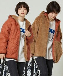FREAK'S STORE（フリークスストア）の「リバーシブルキルトボアフードコート（ブルゾン）」