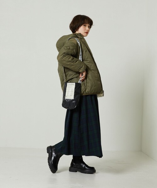 FREAK'S STORE(フリークスストア)の「リバーシブルキルトボアフードコート(ブルゾン・レディース・ネイビー/ブラウン/オリーブ・フリ-)」の15枚目の写真