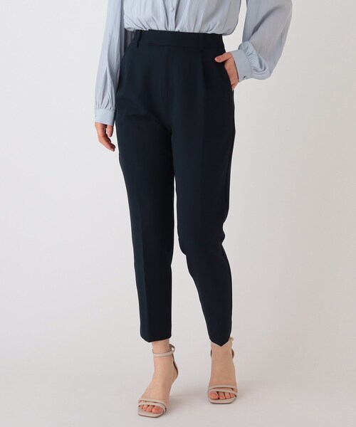 index（インデックス）の「◆マルチファンクションダブルクロステーパードパンツ【WEB限定サイズ】（スーツパンツ・レディース・ネイビー/ナチュラル/サックスブルー・38/40/36/42）」の12枚目の写真