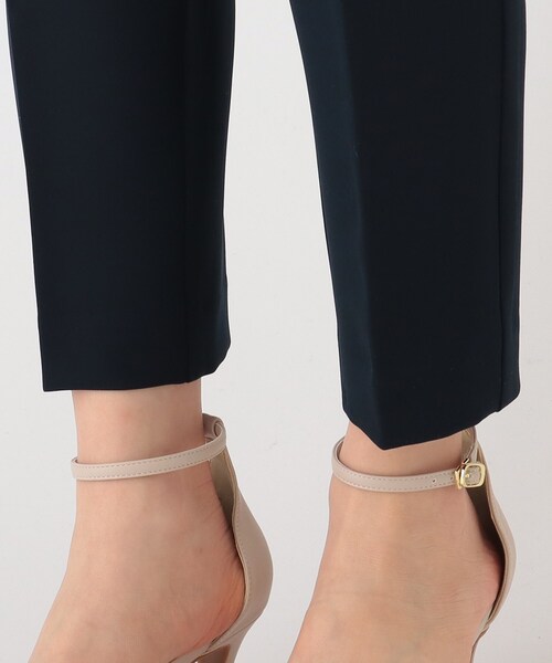 index（インデックス）の「◆マルチファンクションダブルクロステーパードパンツ【WEB限定サイズ】（スーツパンツ・レディース・ネイビー/ナチュラル/サックスブルー・38/40/36/42）」の6枚目の写真