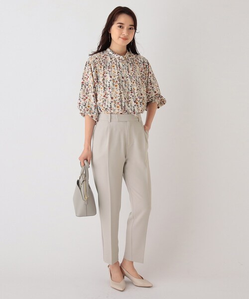 index（インデックス）の「◆マルチファンクションダブルクロステーパードパンツ【WEB限定サイズ】（スーツパンツ・レディース・ネイビー/ナチュラル/サックスブルー・38/40/36/42）」の16枚目の写真