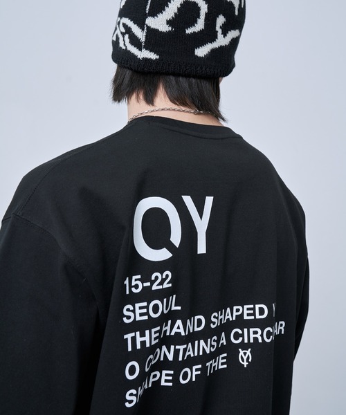 OY(オーワイ)の「『OY/オーワイ』BASIC ROUND LOGO T/ベーシックラウンドロゴ 半袖カットソー(Tシャツ/カットソー・メンズ・ホワイト/ブラック/ブルー・1/2)」の3枚目の写真
