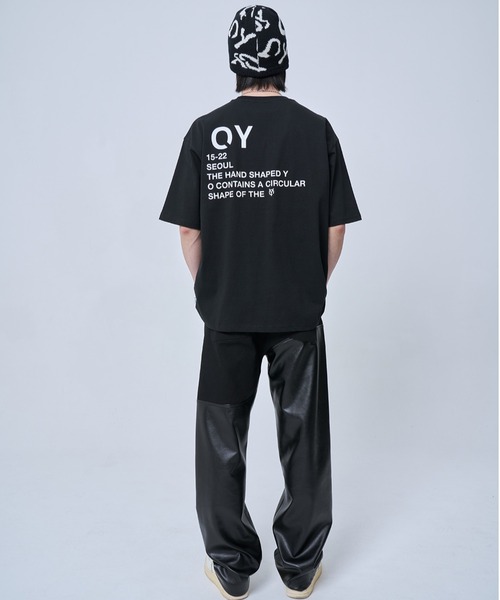 OY(オーワイ)の「『OY/オーワイ』BASIC ROUND LOGO T/ベーシックラウンドロゴ 半袖カットソー(Tシャツ/カットソー・メンズ・ホワイト/ブラック/ブルー・1/2)」の5枚目の写真