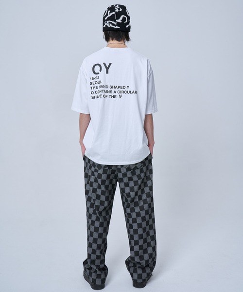 OY(オーワイ)の「『OY/オーワイ』BASIC ROUND LOGO T/ベーシックラウンドロゴ 半袖カットソー(Tシャツ/カットソー・メンズ・ホワイト/ブラック/ブルー・1/2)」の12枚目の写真