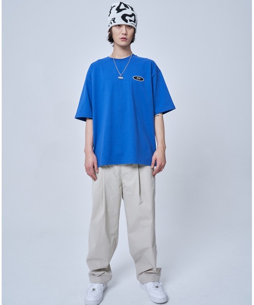 OY(オーワイ)の「『OY/オーワイ』BASIC ROUND LOGO T/ベーシックラウンドロゴ 半袖カットソー(Tシャツ/カットソー・メンズ・ホワイト/ブラック/ブルー・1/2)」の13枚目の写真