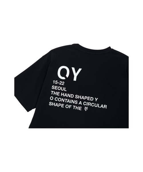 OY(オーワイ)の「『OY/オーワイ』BASIC ROUND LOGO T/ベーシックラウンドロゴ 半袖カットソー(Tシャツ/カットソー・メンズ・ホワイト/ブラック/ブルー・1/2)」の7枚目の写真