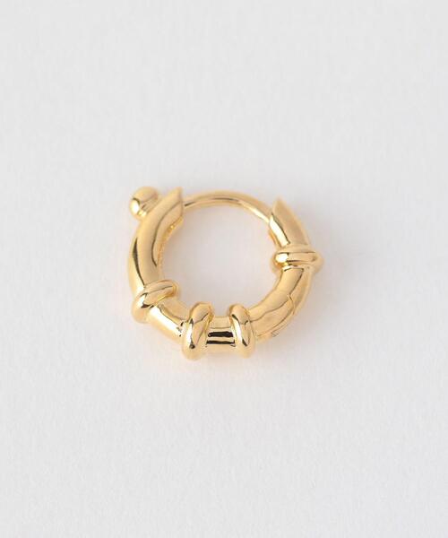 ＜MARIA BLACK＞Spring Huggie ピアス/1P/22K YG Plated Ψ