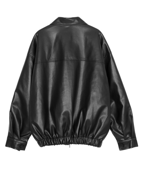 Figments（フィグメンツ）の「合皮ブルゾン（ブルゾン・レディース・ブラック・FREE）」の6枚目の写真