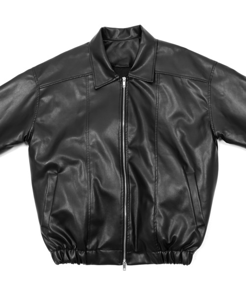 Figments（フィグメンツ）の「合皮ブルゾン（ブルゾン・レディース・ブラック・FREE）」の7枚目の写真