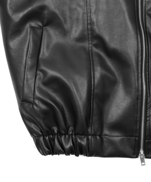 Figments（フィグメンツ）の「合皮ブルゾン（ブルゾン・レディース・ブラック・FREE）」の8枚目の写真