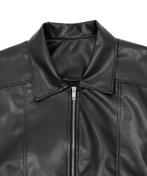 Figments（フィグメンツ）の「合皮ブルゾン（ブルゾン・レディース・ブラック・FREE）」の9枚目の写真