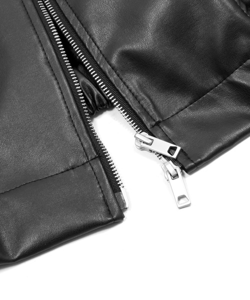 Figments（フィグメンツ）の「合皮ブルゾン（ブルゾン・レディース・ブラック・FREE）」の10枚目の写真