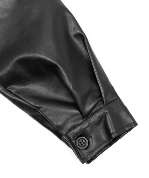Figments（フィグメンツ）の「合皮ブルゾン（ブルゾン・レディース・ブラック・FREE）」の11枚目の写真