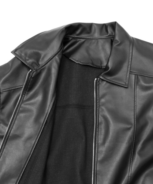 Figments（フィグメンツ）の「合皮ブルゾン（ブルゾン・レディース・ブラック・FREE）」の12枚目の写真