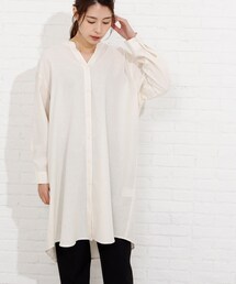 SHOO・LA・RUE | フレンチリネン前開きワンピース【藤本美貴さん着用商品】(ワンピース)