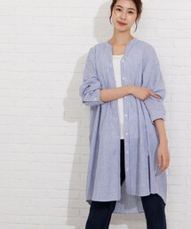 SHOO・LA・RUE | フレンチリネン前開きワンピース【藤本美貴さん着用商品】(ワンピース)