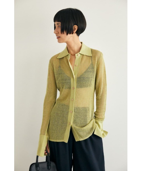 【M_】MESHKNITシャツ