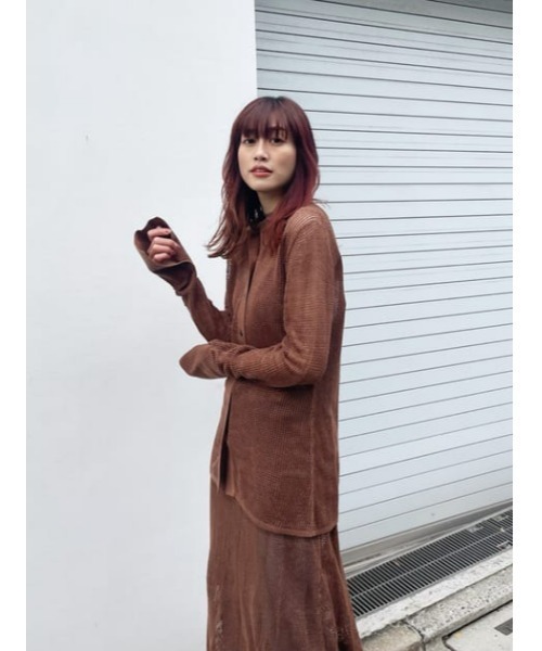 【M_】MESHKNITシャツ
