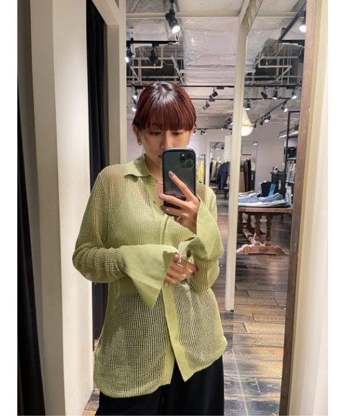 【M_】MESHKNITシャツ