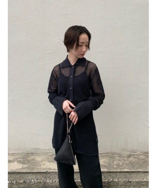 【M_】MESHKNITシャツ