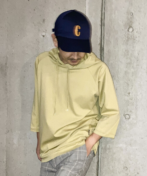 COMME　CA COMMUNE（コムサコミューン）の「７分袖 パーカ（パーカー・メンズ・グレー/グリーン/ブラック/ピンク/キナリ/サックスブルー/イエロー・LARGE/MEDIUM）」の22枚目の写真