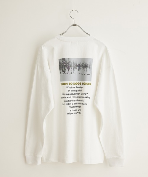 JUNRED(ジュンレッド)の「フォトグラフィックBIGロングTシャツ(Tシャツ/カットソー・メンズ・ホワイト/ブラック/ブルー・S/M/L)」の2枚目の写真
