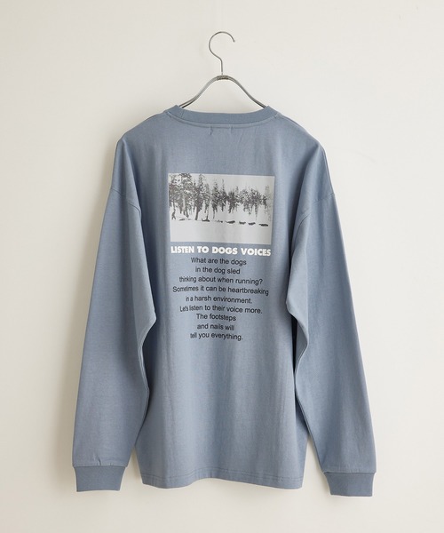 JUNRED(ジュンレッド)の「フォトグラフィックBIGロングTシャツ(Tシャツ/カットソー・メンズ・ホワイト/ブラック/ブルー・S/M/L)」の6枚目の写真