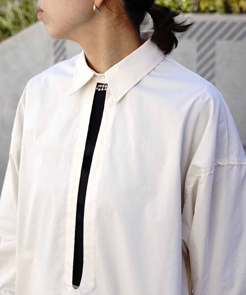 Toironier(トワロニエ)の「Toironier(トワロニエ ) シャツワンピース(ワンピース・レディース・ホワイト・FREE)」の15枚目の写真