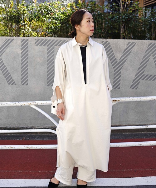 Toironier(トワロニエ)の「Toironier(トワロニエ ) シャツワンピース(ワンピース・レディース・ホワイト・FREE)」の5枚目の写真