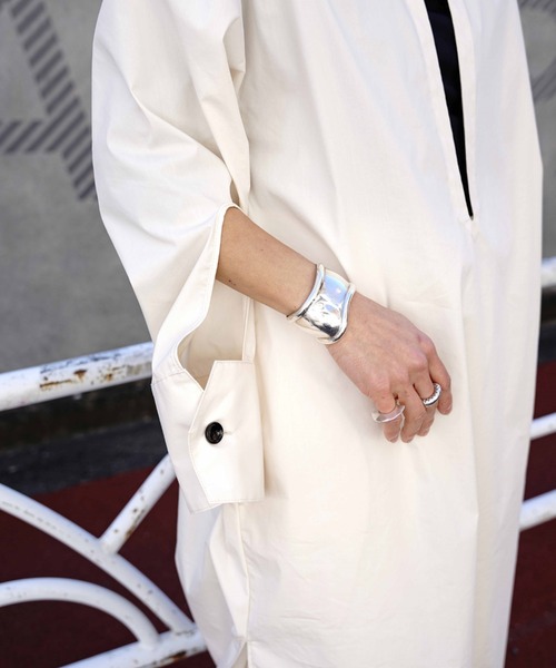 Toironier(トワロニエ)の「Toironier(トワロニエ ) シャツワンピース(ワンピース・レディース・ホワイト・FREE)」の10枚目の写真