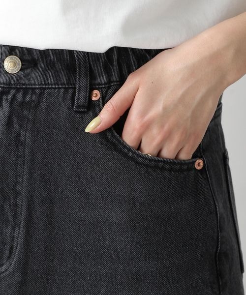 DIESEL ストレッチ デニム ロングスカート 黒 カットオフ RAGEBLUE（レイジブルー）の「カットオフデニムロングスカート