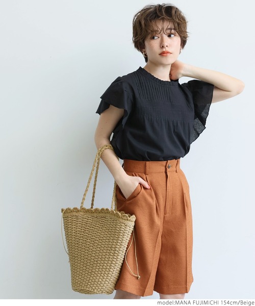 coca（coca）（コカ）の「独立するカゴバッグ（かごバッグ・レディース・ベージュ・ONE SIZE）」の7枚目の写真