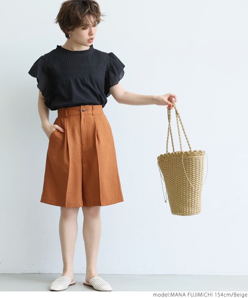 coca（coca）（コカ）の「独立するカゴバッグ（かごバッグ・レディース・ベージュ・ONE SIZE）」の8枚目の写真