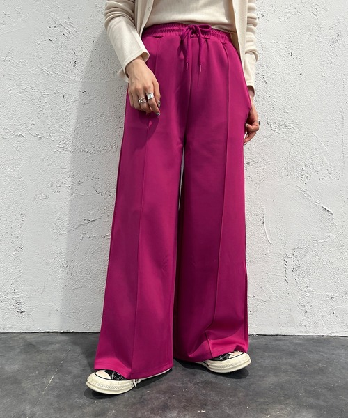 apres jour mignon(アプレジュールミニョン)の「ジャージパンツ【ZOZOTOWN限定アイテム】(その他パンツ・レディース・ピンク/ダークブラウン/ブラック・X-LARGE/SMALL/MEDIUM)」の3枚目の写真