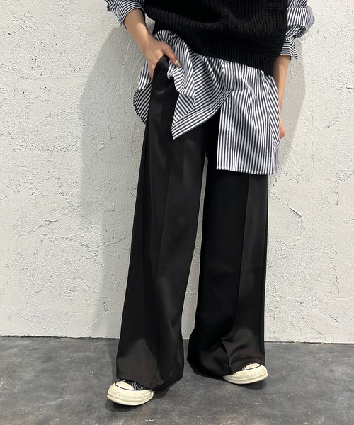 apres jour mignon(アプレジュールミニョン)の「ジャージパンツ【ZOZOTOWN限定アイテム】(その他パンツ・レディース・ピンク/ダークブラウン/ブラック・X-LARGE/SMALL/MEDIUM)」の1枚目の写真