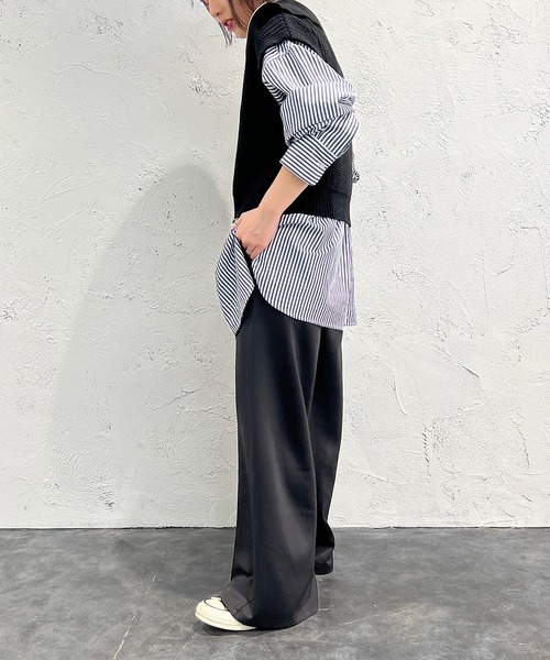 apres jour mignon(アプレジュールミニョン)の「ジャージパンツ【ZOZOTOWN限定アイテム】(その他パンツ・レディース・ピンク/ダークブラウン/ブラック・X-LARGE/SMALL/MEDIUM)」の8枚目の写真