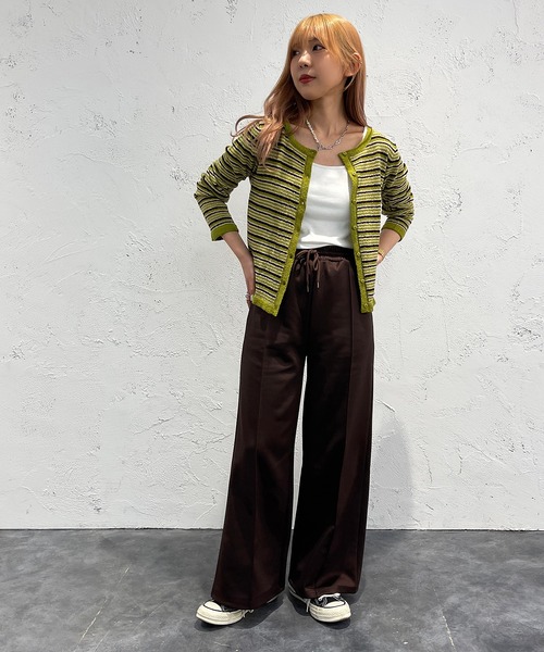 apres jour mignon(アプレジュールミニョン)の「ジャージパンツ【ZOZOTOWN限定アイテム】(その他パンツ・レディース・ピンク/ダークブラウン/ブラック・X-LARGE/SMALL/MEDIUM)」の14枚目の写真